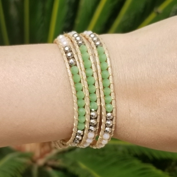 NEW Handmade 3 wrap bracelet Katie Soleil - Picture 3 of 3